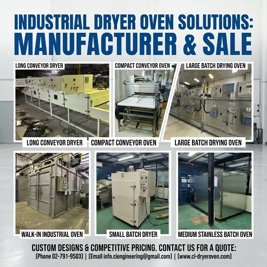 poster sales dryer oven made in thailand C.I. ผลิตเตาอบ